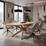 Eettafel Trapani Deens Ovaal 200×100| Kruispoot | Naturel