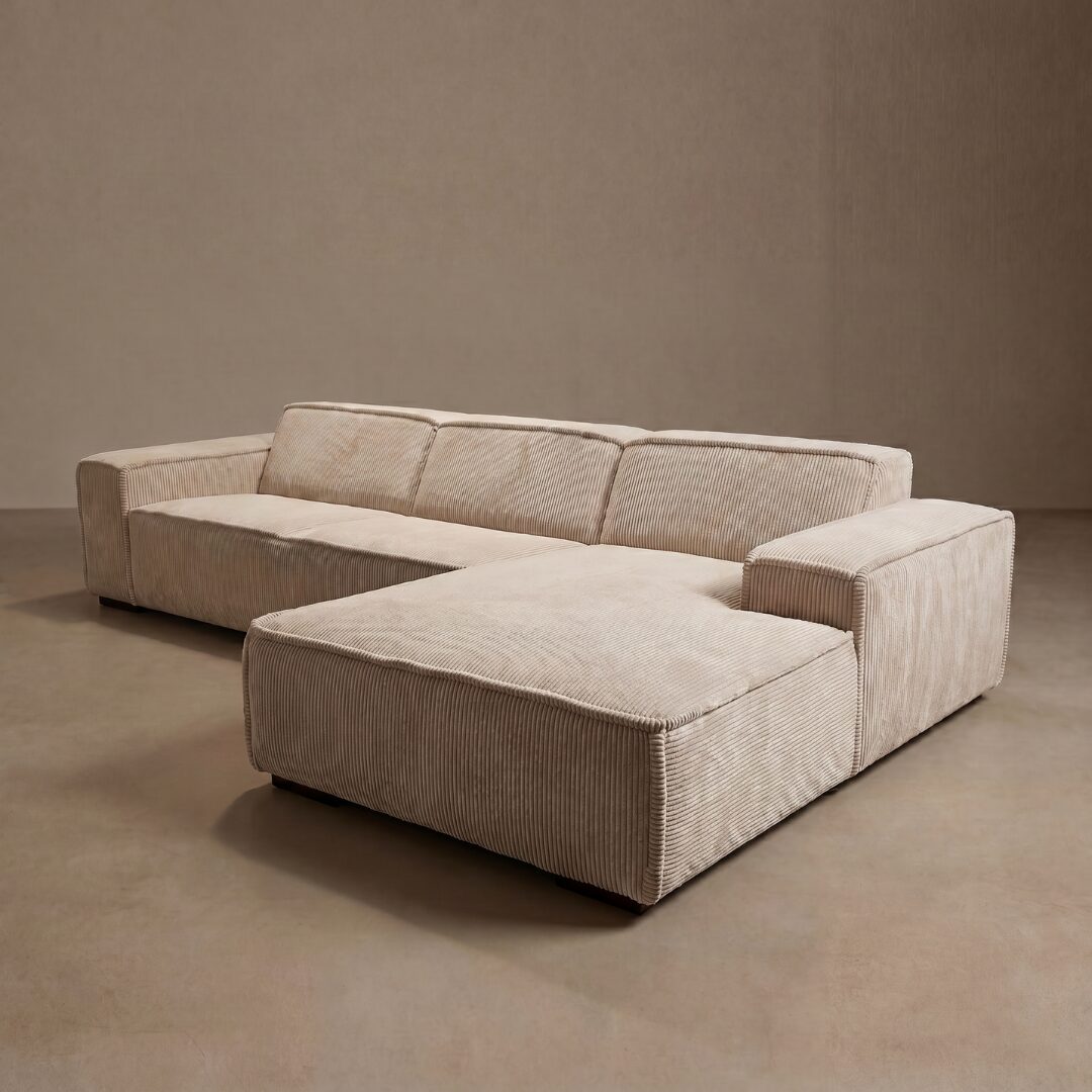 Hoekbank Modena Beige Rechts