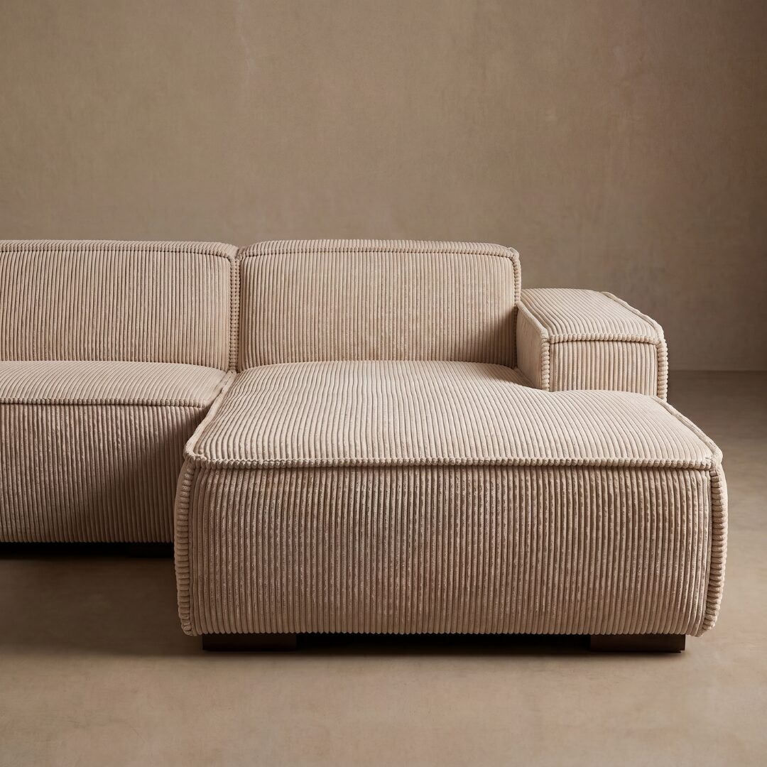 Hoekbank Modena Beige Rechts