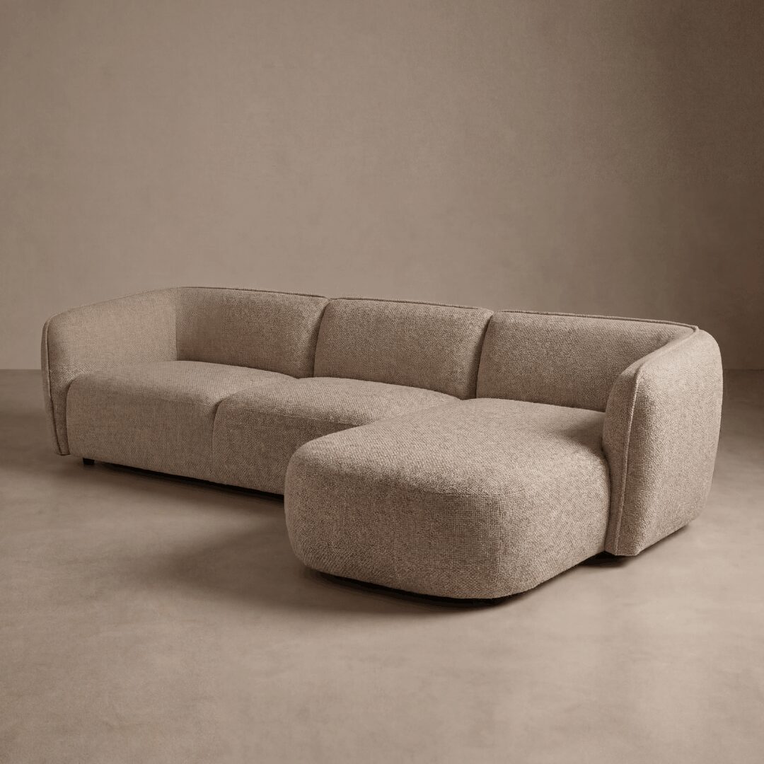 Hoekbank Elba Beige Rechts