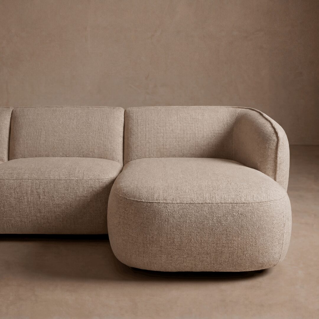 Hoekbank Elba Beige Rechts