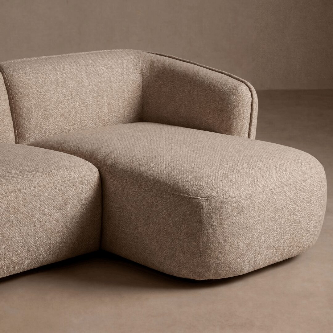 Hoekbank Elba Beige Rechts