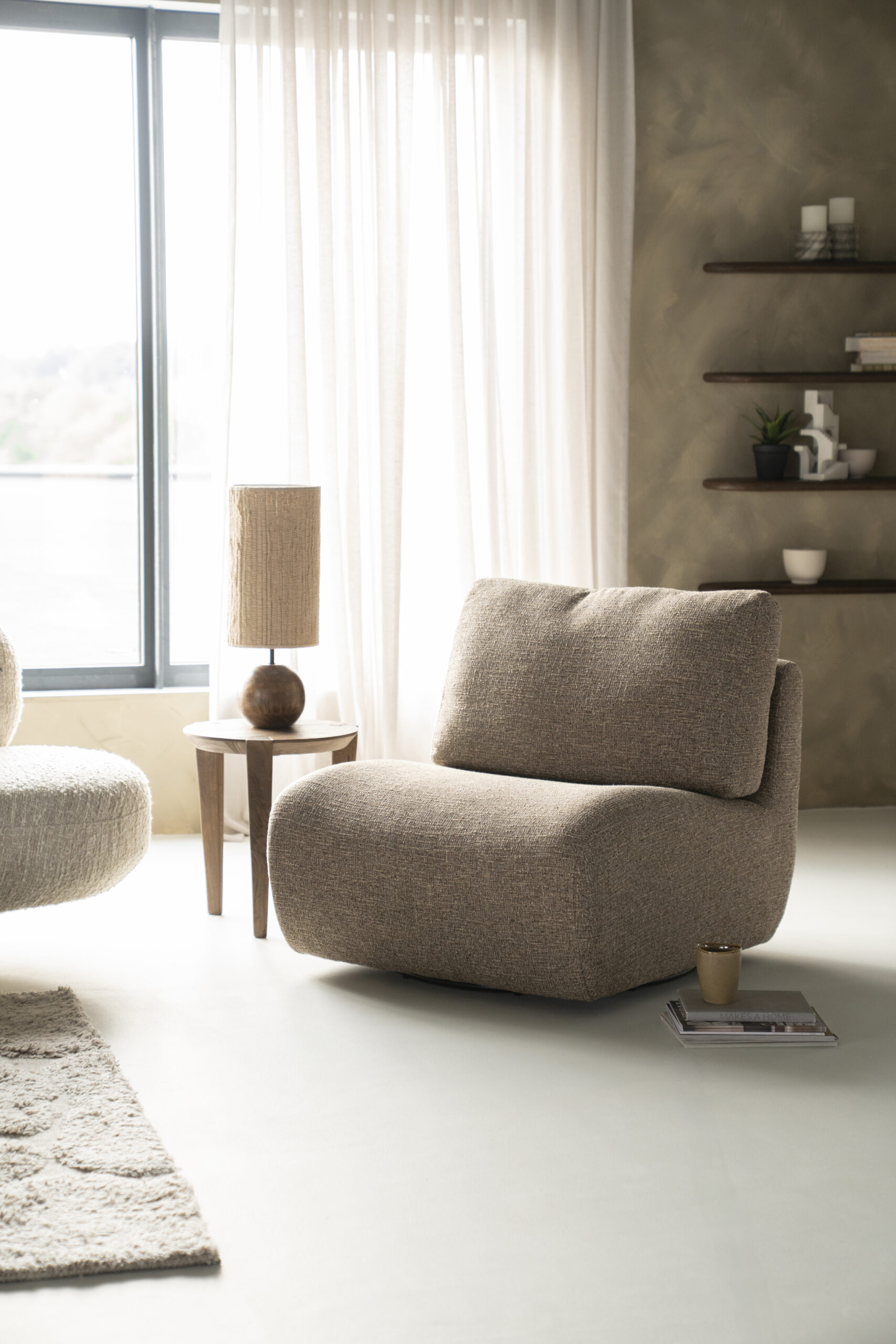 Fauteuil Lucia | Bruin