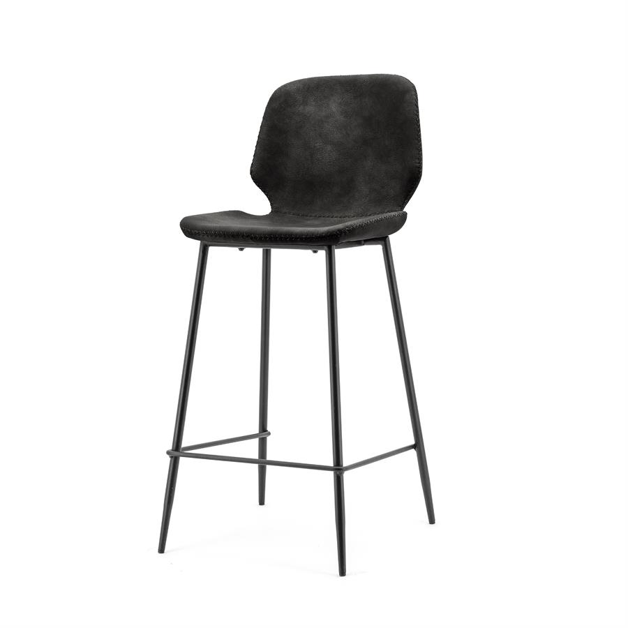 Barstoel Seashell high | Zwart