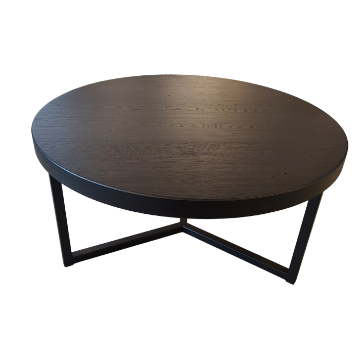Salontafel Graz Zwart ø80x40cm
