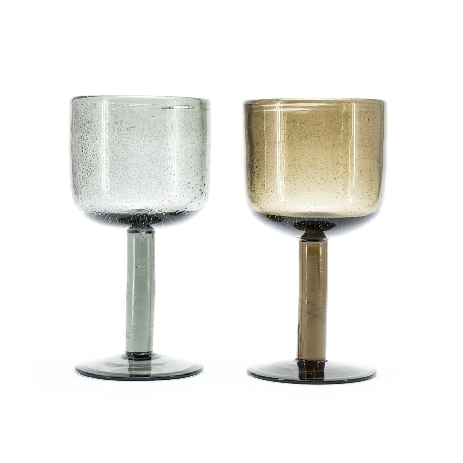 Wijnglas Bubble | Bruin