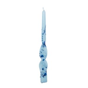 Kaars Swirly Blauw (pack of 4) | Blauw