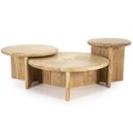 Salontafel Leoti Groot Crème | Natuurlijk