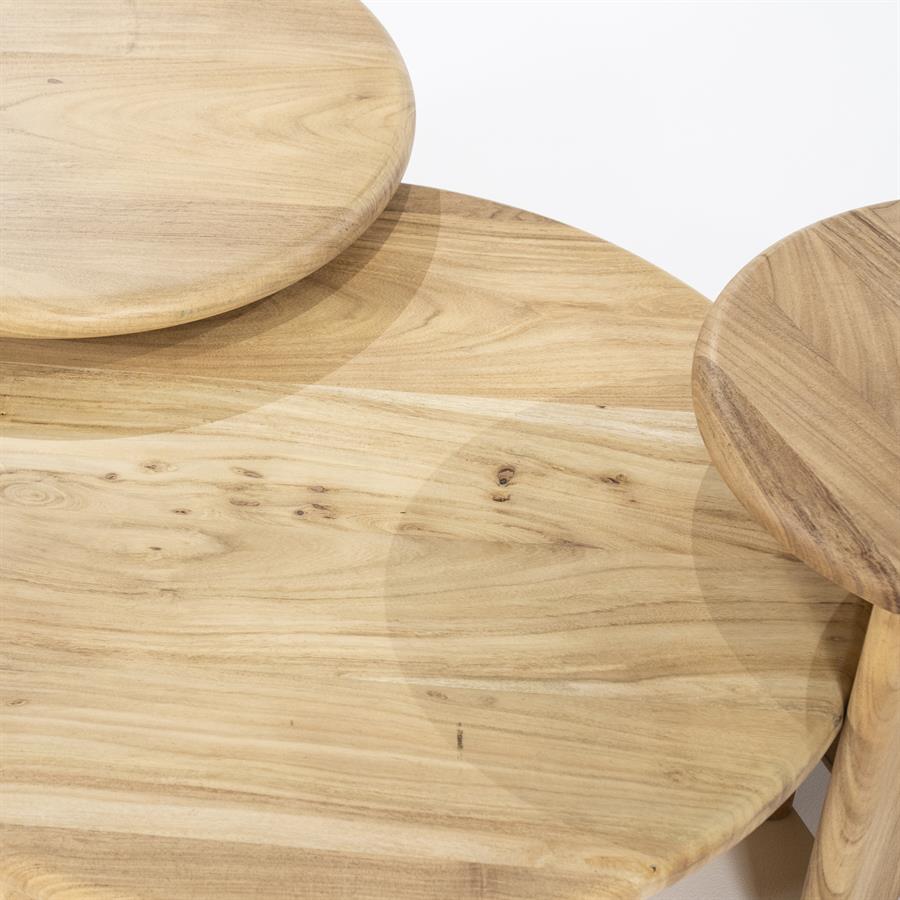 Salontafel Leoti Groot Crème | Natuurlijk