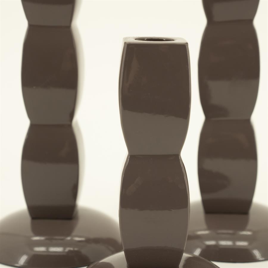 Kaarsenhouder Prinz dark | Taupe