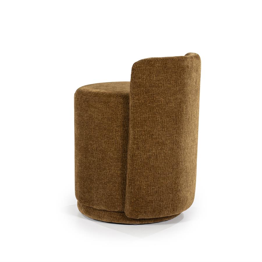Poef Marque | Mosterdgeel