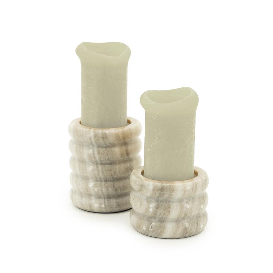 Theelicht Set/2 Paloma | Bruin
