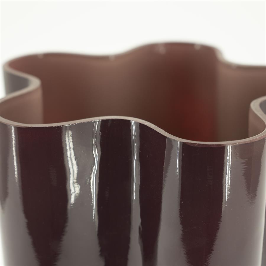 Vaas Flori plum | Bruin