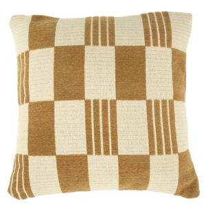 Woonkussen Twist 45x45 cm | Mosterdgeel