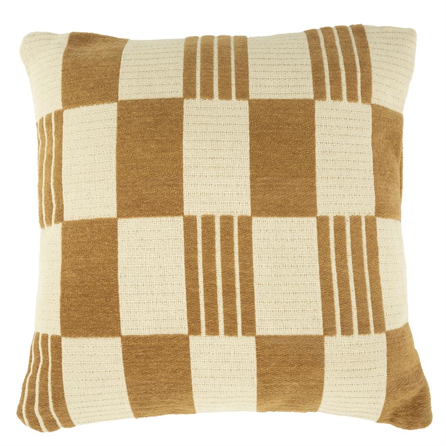 Woonkussen Twist 45×45 cm | Mosterdgeel