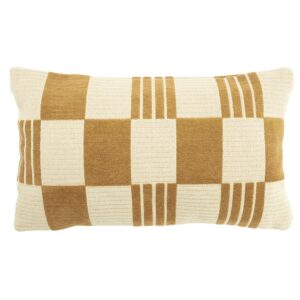 Woonkussen Twist 35x55 cm | Mosterdgeel