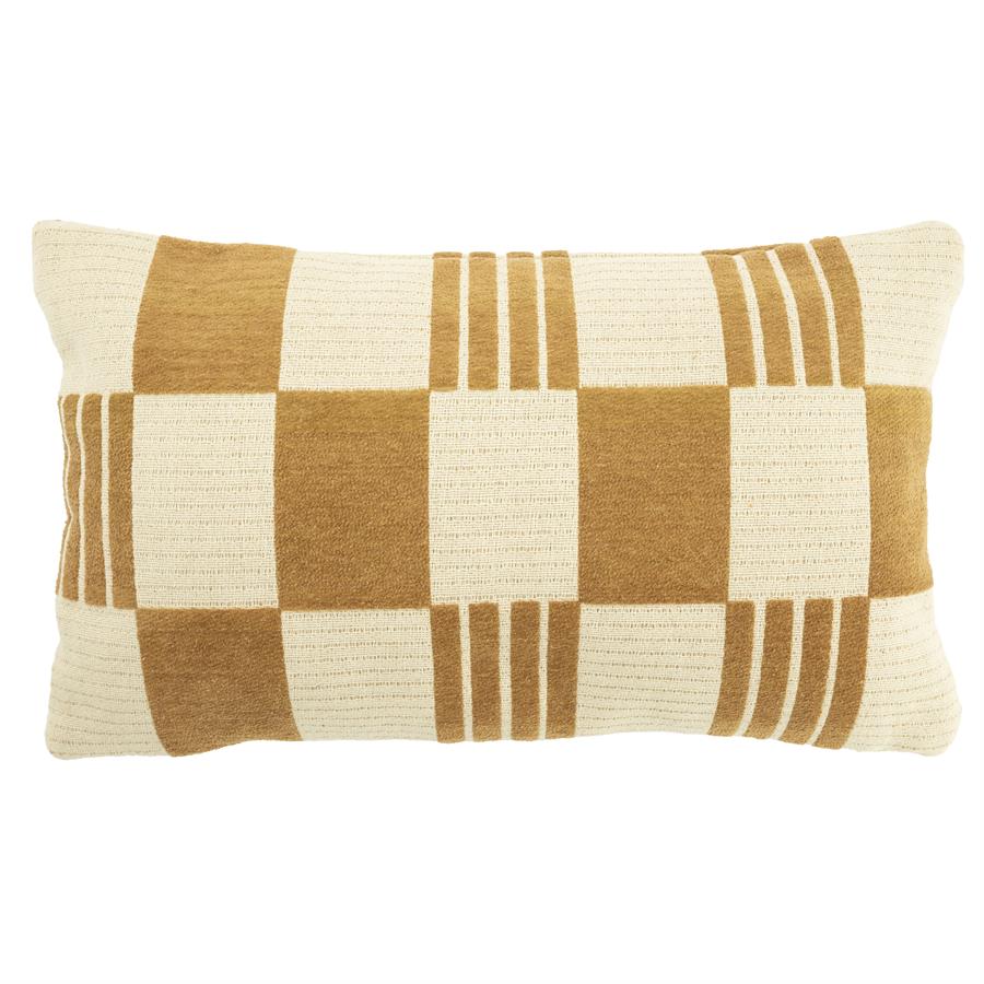 Woonkussen Twist 35×55 cm | Mosterdgeel