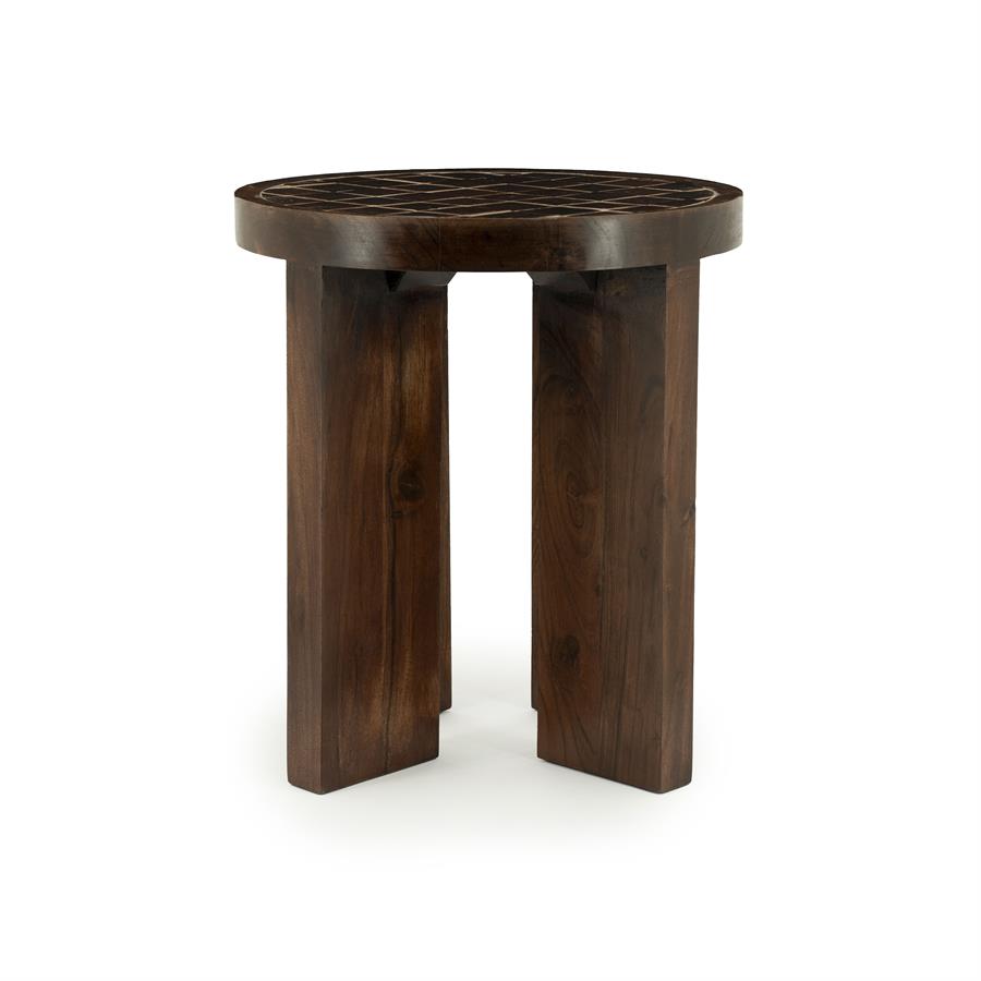 Bijzettafel TiledUp | Bruin