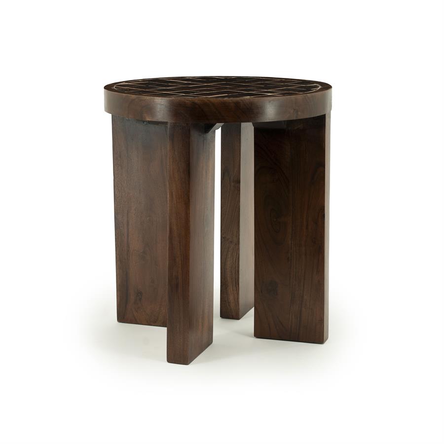Bijzettafel TiledUp | Bruin