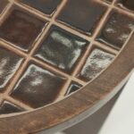 Bijzettafel TiledUp | Bruin