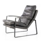 Fauteuil Lex vintage leer | Antraciet