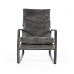 Fauteuil Lex vintage leer | Antraciet
