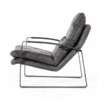 Fauteuil Lex vintage leer | Antraciet