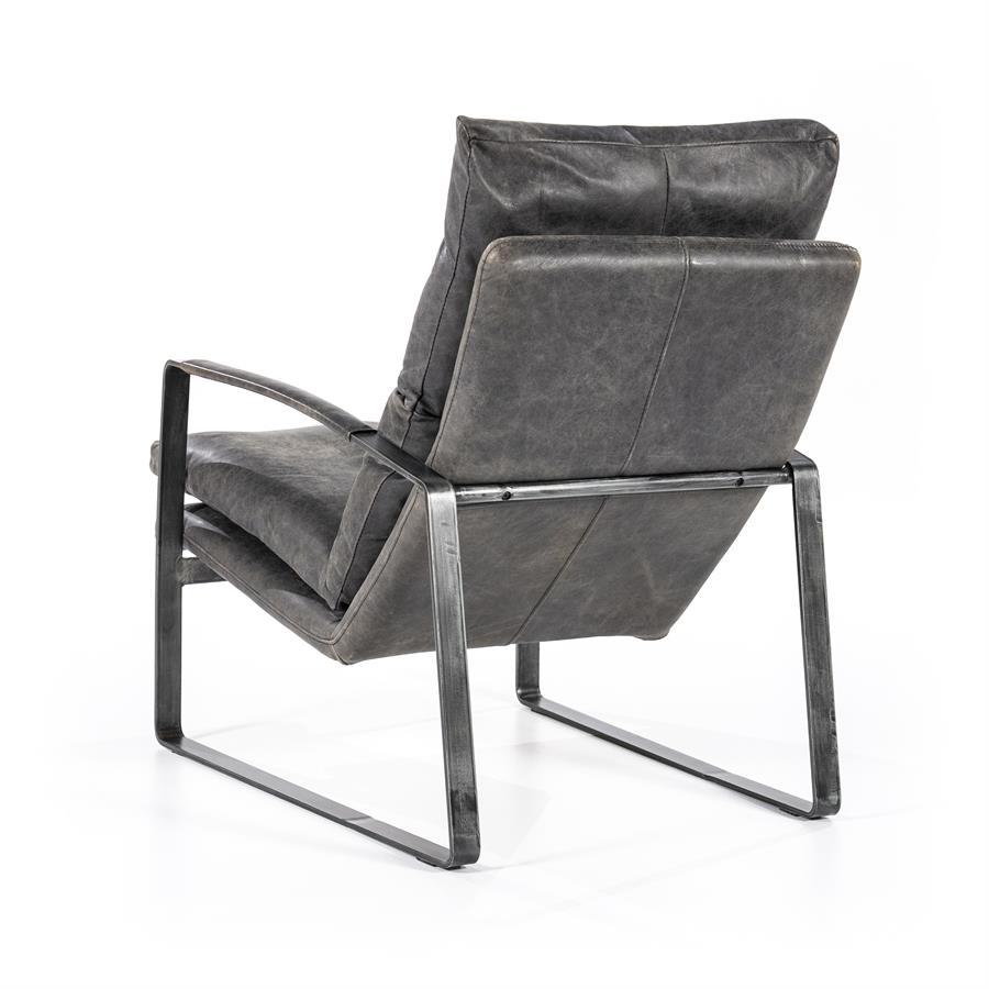 Fauteuil Lex vintage leer | Antraciet