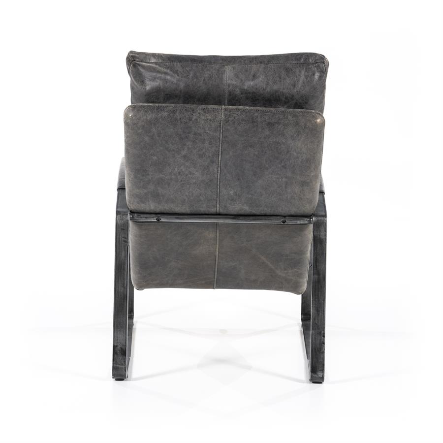 Fauteuil Lex vintage leer | Antraciet
