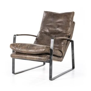 Fauteuil Lex vintage leer | Bruin