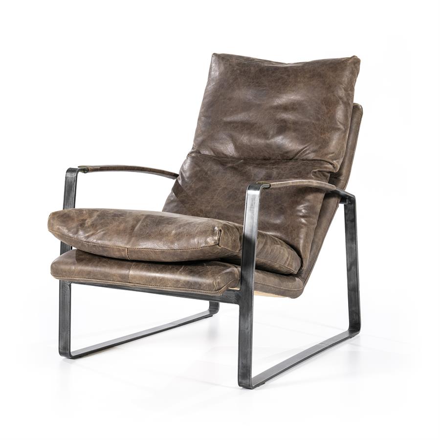 Fauteuil Lex vintage leer | Bruin