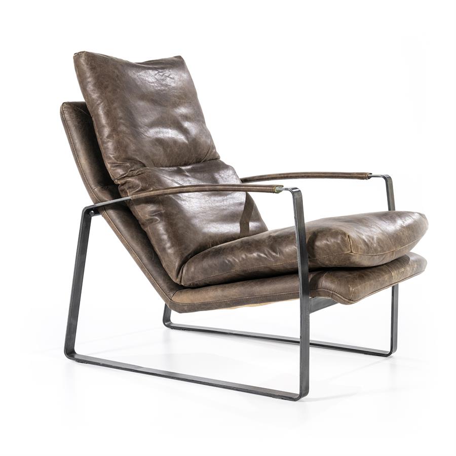 Fauteuil Lex vintage leer | Bruin