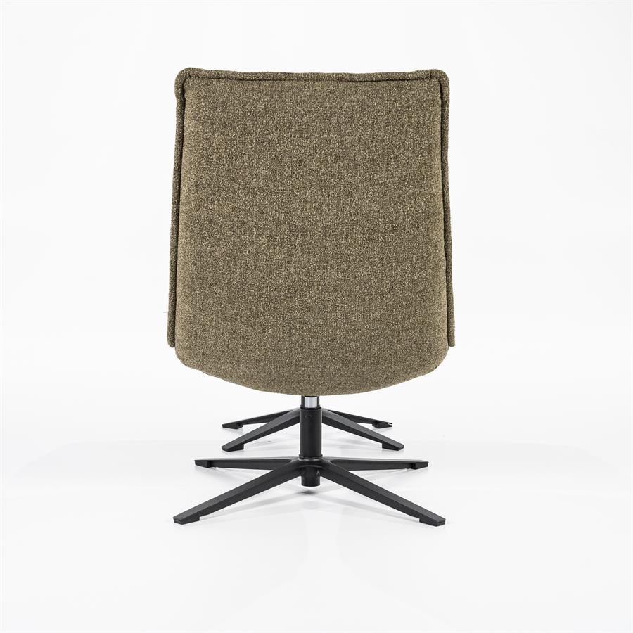 Fauteuil Marcus met voetenbank | Groen