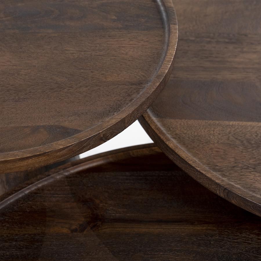 Bijzettafel Ron 46×49 | Bruin