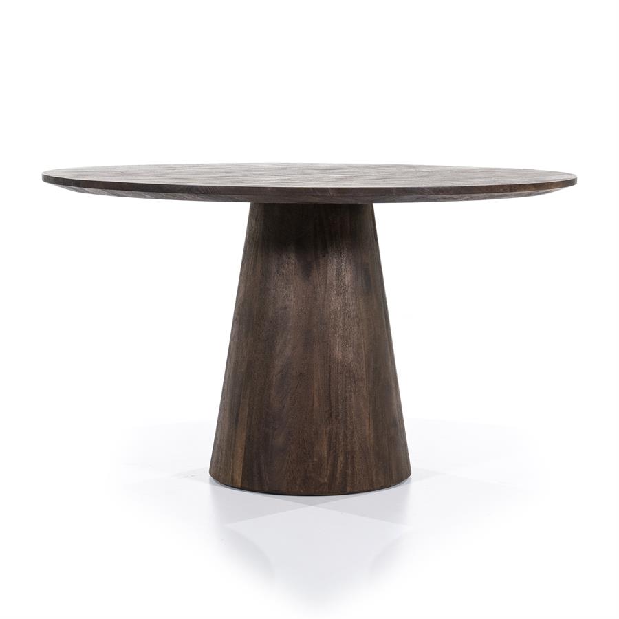 Eettafel Aron rond 130 | Bruin