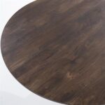 Eettafel Aron rond 130 | Bruin