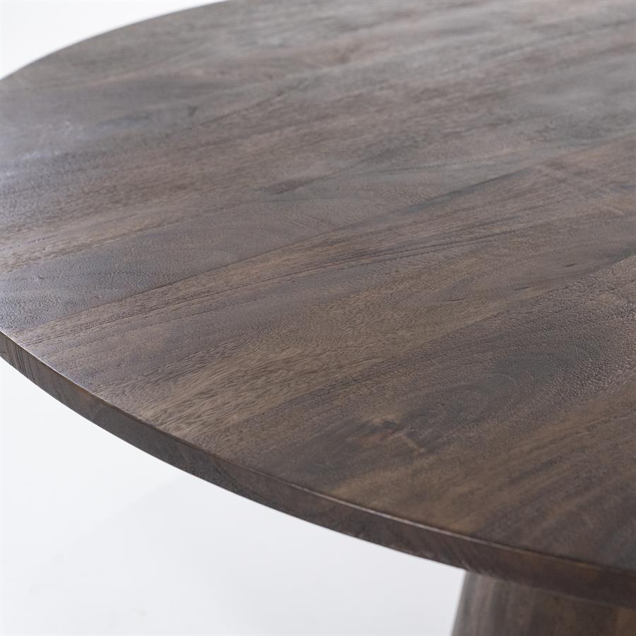 Eettafel Aron rond 130 | Bruin