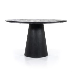 Eettafel Aron rond 130 | Zwart