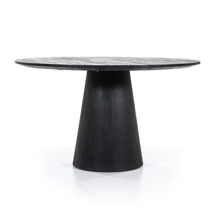 Eettafel Aron rond 130 | Zwart