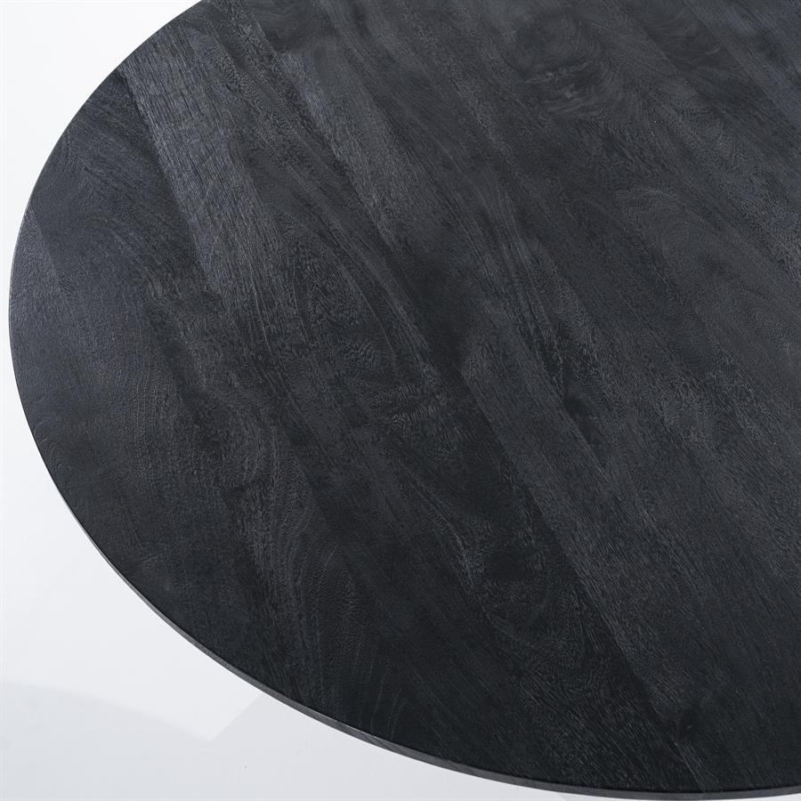 Eettafel Aron rond 130 | Zwart