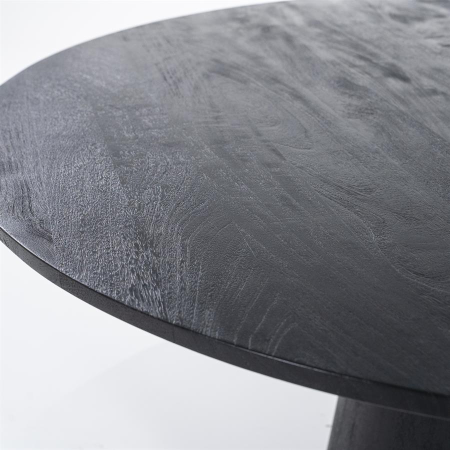 Eettafel Aron rond 130 | Zwart