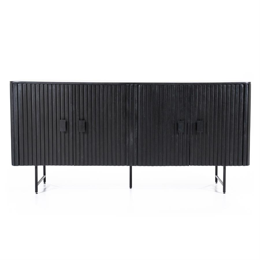 Dressoir Remi 4drs. | zwart