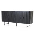 Dressoir Remi 4drs. | zwart