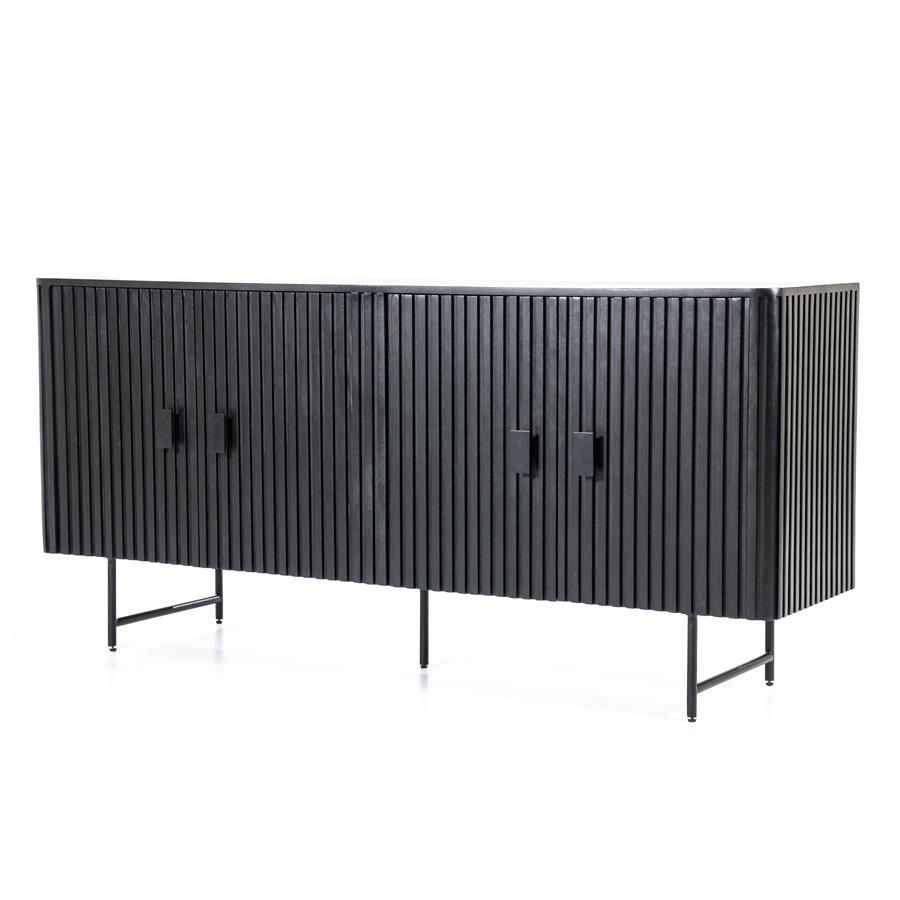 Dressoir Remi 4drs. | zwart