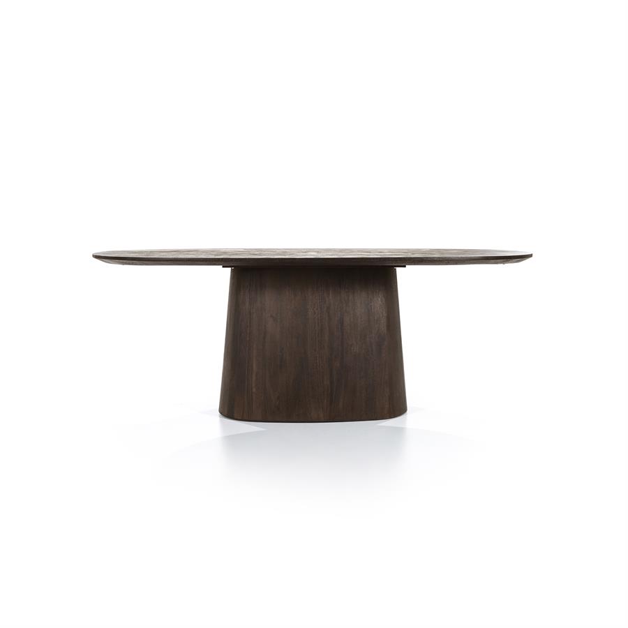 Eettafel Aron ovaal 200×110 | Bruin