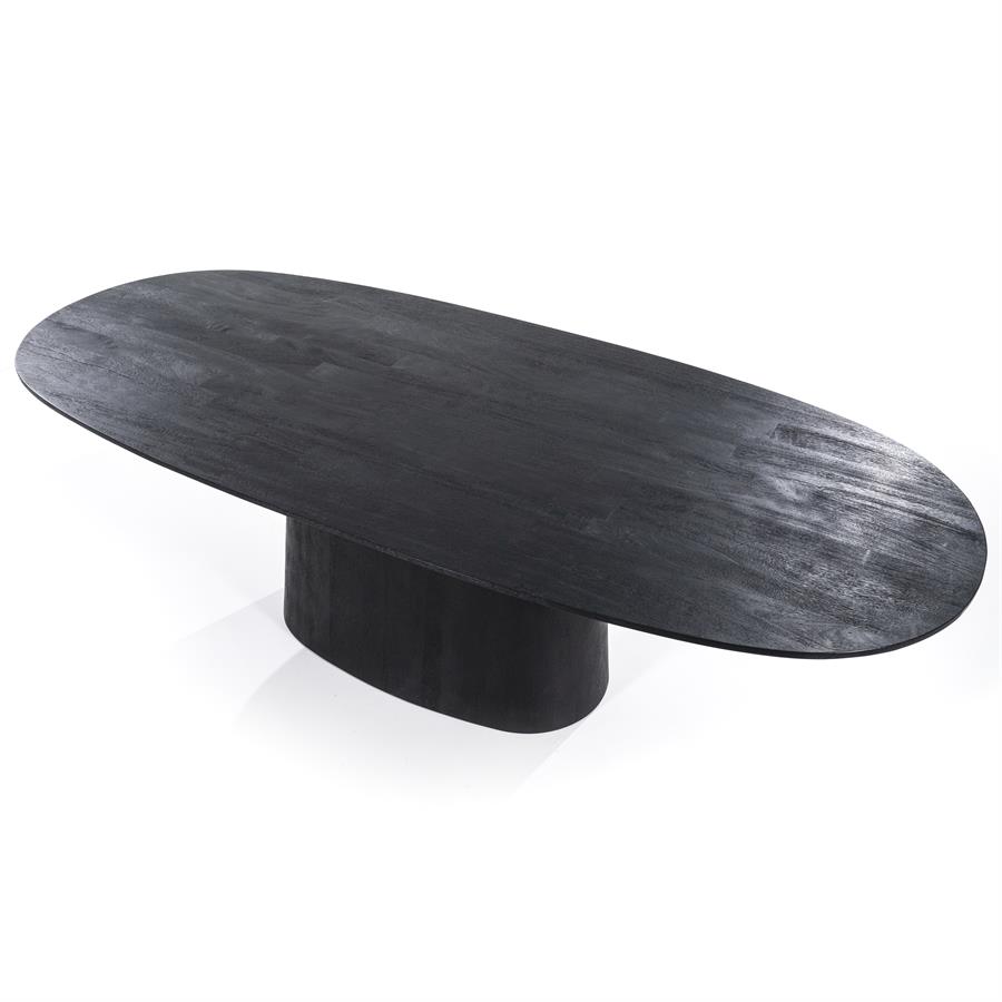 Eettafel Aron ovaal 200×110 | Zwart