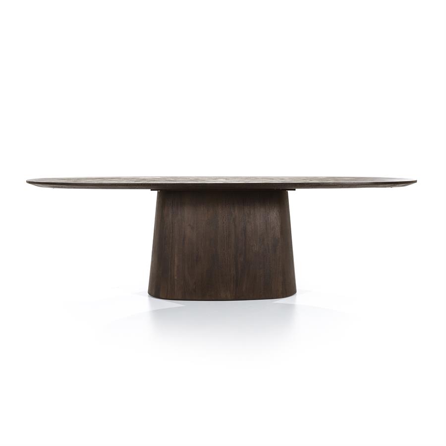 Eettafel Aron ovaal 250×110 | Bruin
