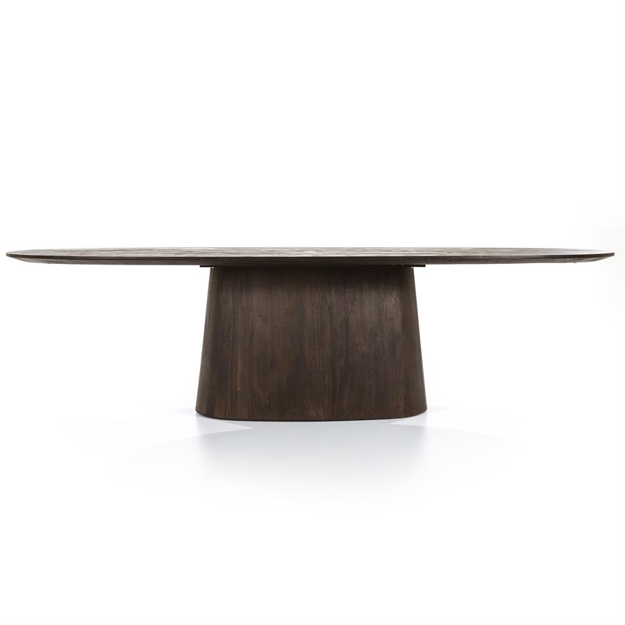 Eettafel Aron ovaal 300×110 | Bruin