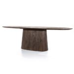 Eettafel Aron ovaal 300×110 | Bruin