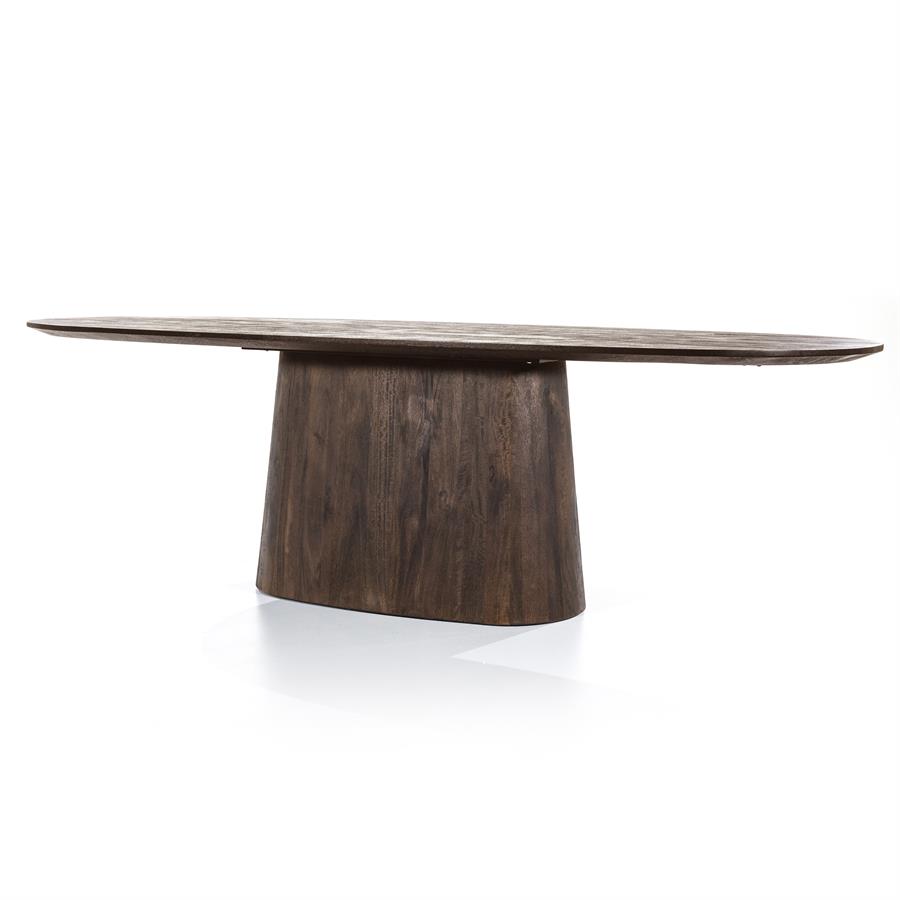 Eettafel Aron ovaal 300×110 | Bruin